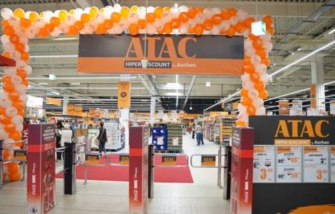 Auchan surprinde din nou: două noi magazine ATAC Hiper Discount deschise, rețeaua ajunge la 7 unități