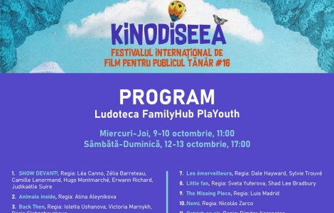 Descoperă surprizele KINOdiseea: Festivalul de Film pentru tineri cu intrare gratuită, începe miercuri