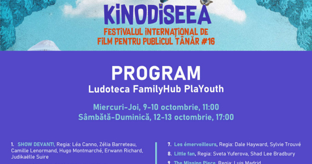 Surprizele KINOdiseea: Festivalul de Film pentru tineri începe miercuri cu intrare liberă