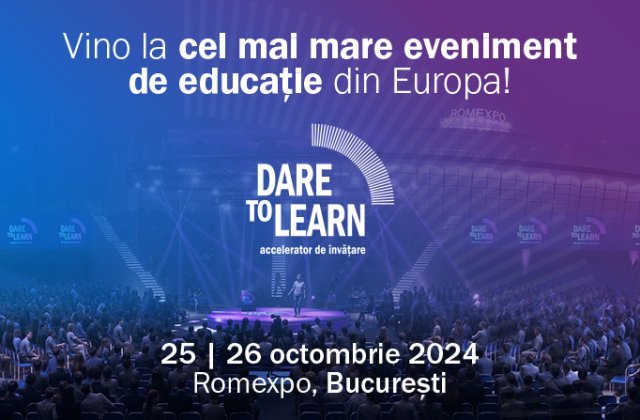 Au mai rămas doar opt zile p&acirc;nă la startul Dare to Learn &ndash; cel mai mare eveniment din Europa dedicat inovației &icirc;n educație