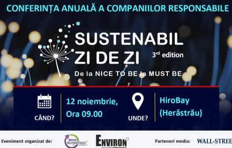 Transformă-ți viitorul la conferința "Sustenabil zi de zi" 2024!