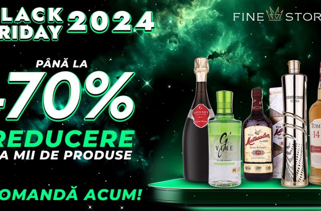 Black Friday de la FineStore continuă p&acirc;nă de Sf&acirc;ntul Andrei! TOP 3 băuturi premium pe care să le oferi cadou anul acesta de sărbători 