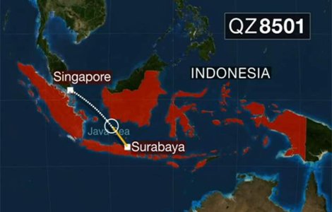  Video  Fragmente ale avionului AirAsia, depistate in Marea Java