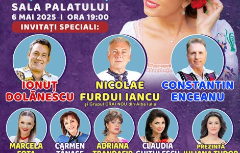 Maria Ionescu Căpitănescu uimește cu un spectacol aniversar grandios la Sala Palatului