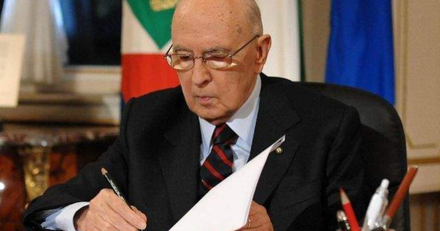 Presedintele italian Giorgio Napolitano a DEMISIONAT din functie
