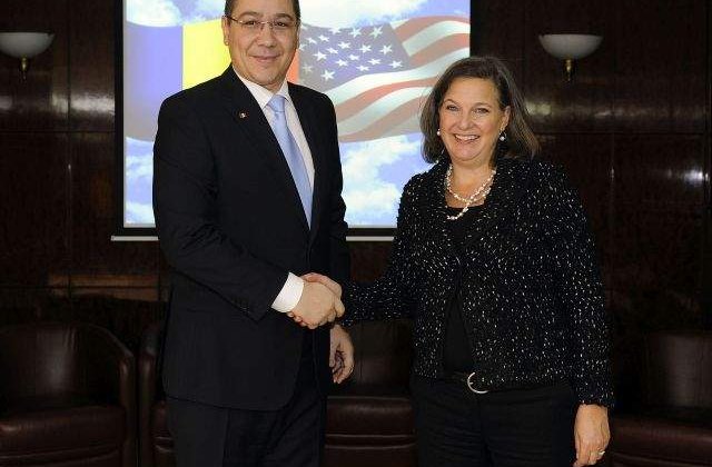 Victoria Nuland, intalnire cu premierul Ponta. Despre ce au discutat