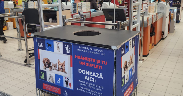 A început campania națională de colectare a hranei pentru animale: descoperă supermarketul implicat în inițiativă