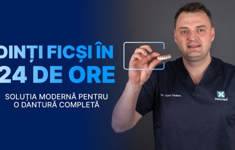 Redescoperă bucuria de a zâmbi: Dinți ficși în 24 de ore, soluția modernă pentru o dantură completă