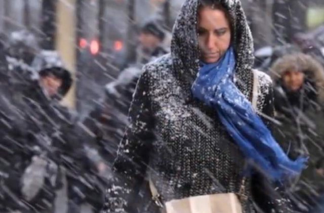 [Video] Ninsoarea a transformat New York-ul intr-un oras fantoma