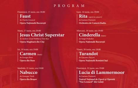 Bucharest Opera Festival: 10 zile de spectacole uimitoare la ONB