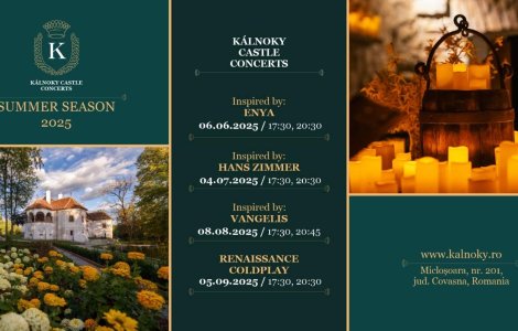 Descoperă magia verii la Castelul Kálnoky: Enya, Hans Zimmer și Vangelis te așteaptă cu armonii surprinzătoare!