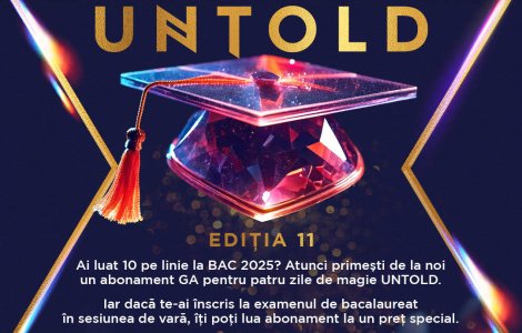 UNTOLD premiază elevii de 10 cu abonamente gratuite!