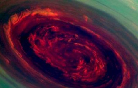 Superb! Asa arata un uragan pe planeta Saturn