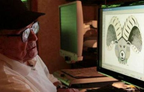 Incredibilele picturi realizate de un batran orb