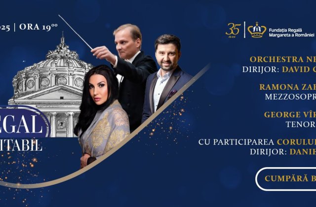 Concert Regal Caritabil 2025, o seară de gală la Ateneul Rom&acirc;n pentru susținerea tinerelor talente ale Rom&acirc;niei