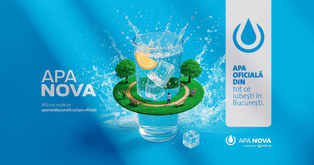 Apa Nova lansează campania „Apa oficială din tot ce iubești în București”