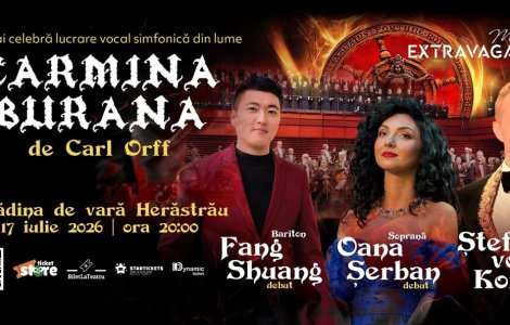 Un spectacol unic: Carmina Burana cu tenorul Ştefan von Korch, pentru prima dată în aer liber în Bucureşti