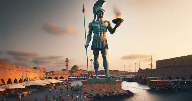 Colosul din Rodos - o minune a lumii antice