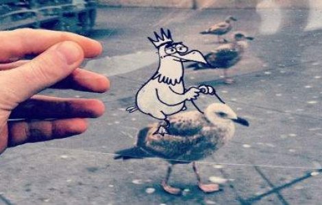 Cand ilustratiile prind viata si se contopesc cu lumea reala. 9 exemple pline de haz