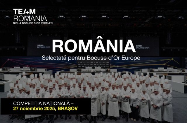 Rom&acirc;nia urcă pe scena mondială a gastronomiei: echipa națională a fost selectată să participe la Bocuse d&rsquo;Or Europe 2026