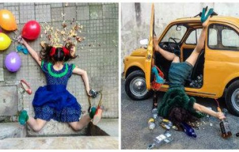 Amuzantele fotografii cu oameni cazand ale lui Sandro Giordoan