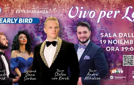 Tenorul ŞTEFAN von KORCH aduce mult aşteptatul concert „VIVO PER LEi” pe 19 noiembrie la Sala Dalles