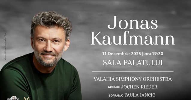 Tenorul Jonas Kaufmann, concertează pentru prima dată în România