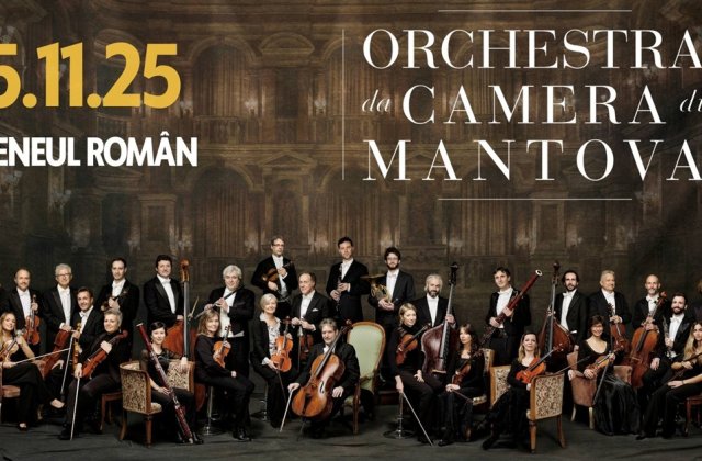 DOAR DOUĂ ZILE P&Acirc;NĂ LA CONCERTUL ORCHESTREI DA CAMERA DI MANTOVA &ndash; O SEARĂ DE GRAȚIE ITALIANĂ LA ATENEUL ROM&Acirc;N
