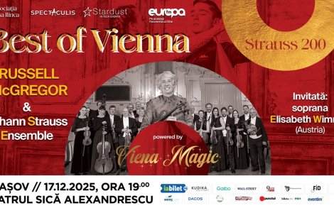 „BEST OF VIENNA” – JOHANN STRAUSS ENSEMBLE REVINE LA BRAȘOV, PE 17...