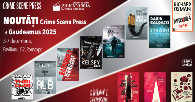 Crime Scene Press vine la Târgul de Carte Gaudeamus 2025 cu noi titluri