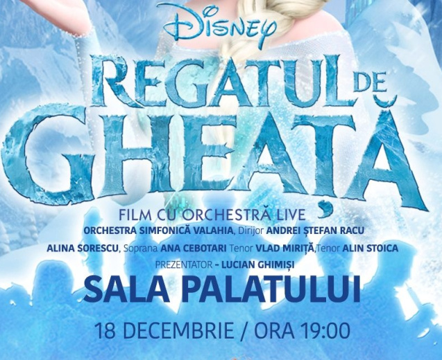 Crăciunul prinde viață la Sala Palatului cu: „FROZEN – Regatul de Gheață”