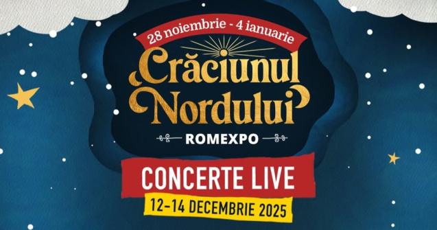 Artiștii care anunță concerte de excepție la „Crăciunul Nordului” de la Romexpo