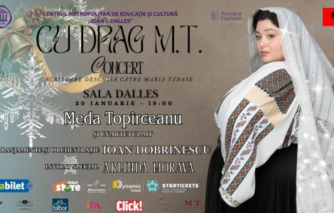 Meda Topîrceanu aduce un omagiu Mariei Tănase într-un concert-eveniment la Sala Dalles