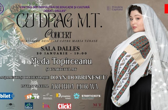 Meda Top&icirc;rceanu aduce un omagiu Mariei Tănase &icirc;ntr-un concert-eveniment la Sala Dalles
