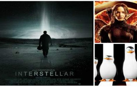  Top  In curand la cinema: Interstellar si The Hunger Games: Mockingjay Part 1 . Ce filme nu trebuie sa ratezi