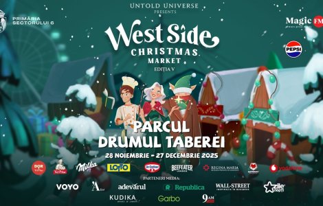 MAGIA SĂRBĂTORILOR RENAȘTE LA ,,WEST SIDE CHRISTMAS MARKET”, TÂRGUL DE CRĂCIUN ORGANIZAT DE UNTOLD UNIVERSE ÎN BUCUREȘTI