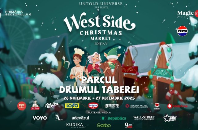 MAGIA SĂRBĂTORILOR RENAȘTE LA ,,WEST SIDE CHRISTMAS MARKET&rdquo;, T&Acirc;RGUL DE CRĂCIUN ORGANIZAT DE UNTOLD UNIVERSE &Icirc;N BUCUREȘTI