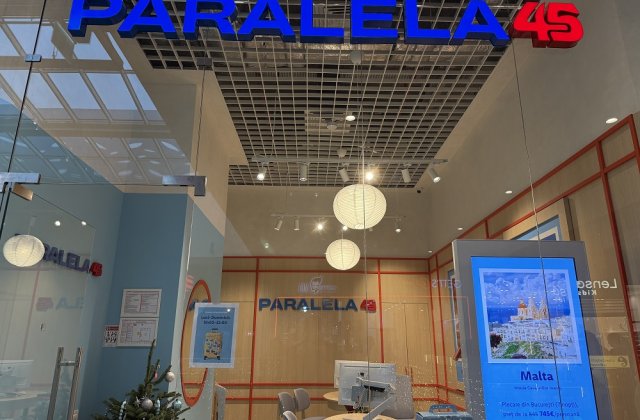 Agenție nouă Paralela45 &icirc;n București. Turoperatorul deschide o agenție &icirc;ntr-un centru comercial, ca proiect pilot, și lansează planul de extindere națională pentru următorii cinci ani