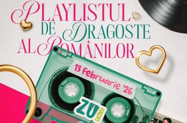 PLAYLISTUL DE DRAGOSTE AL ROM&Acirc;NILOR se aude LIVE la Radio ZU, pe 13 februarie