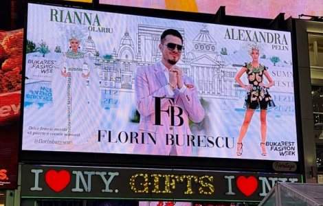 Florin Burescu, pe ecranele gigant din Times Square