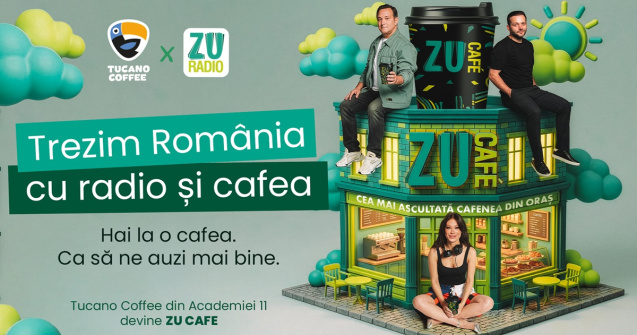 Radio ZU transformă Tucano Coffee - Academiei în ZU CAFE
