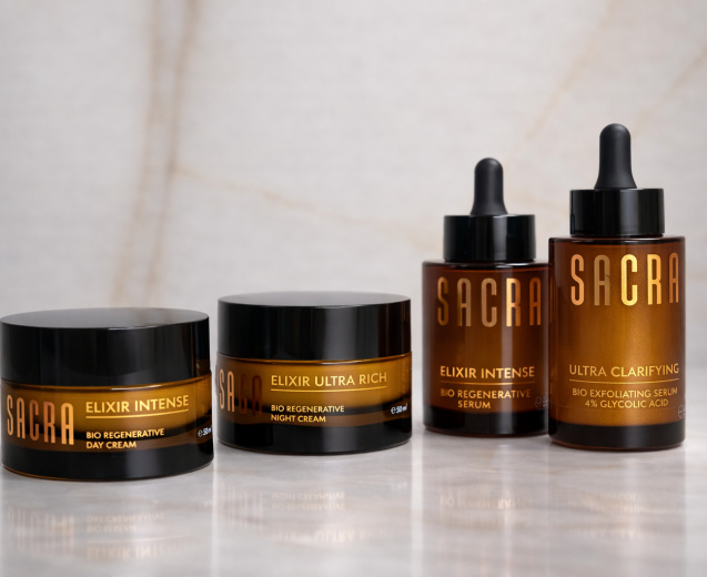 Biotehnologia întâlnește natura. Sacra Cosmetics, brandul cu origini românești