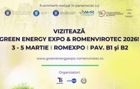 Începe GREEN ENERGY EXPO &amp; ROMENVIROTEC 2026 3–5 martie, Romexpo