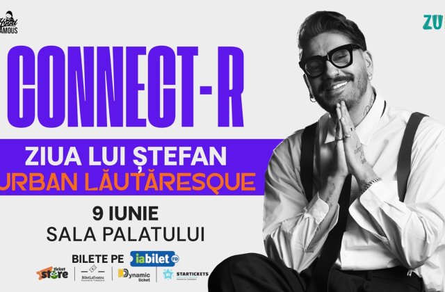 Connect-R revine la Sala Palatului, de ziua lui. La 44 de ani, &bdquo;Ziua lui Ștefan&rdquo; se sărbătorește pe 9 Iunie 2026
