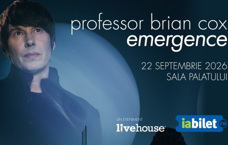 Fizicianul care a doborât recorduri mondiale în turneele anterioare revine în România: Brian Cox aduce „Emergence” la Sala Palatului – 22 septembrie 2026
