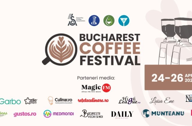 Trei zile &icirc;n care cafeaua se dă &icirc;n spectacol, Bucharest Coffee Festival are loc &icirc;ntre 24 și 26 aprilie