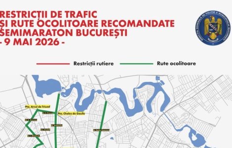Restricționarea traficului rutier pe perioada derulării celei de-a 15-a ediții a OMV Petrom Bucharest Half Marathon