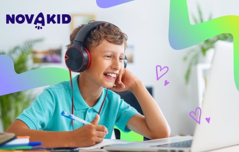Cum învață copiii eficient online? Novakid explică rolul profesorilor reali și al interactivității