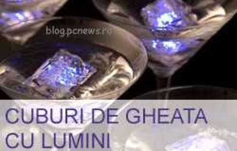 Cuburi de gheata cu lumini