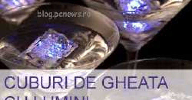 Cuburi de gheata cu lumini